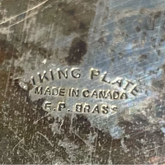 Vintage Viking Plate EP Brass Tray - Picture 4 of 7